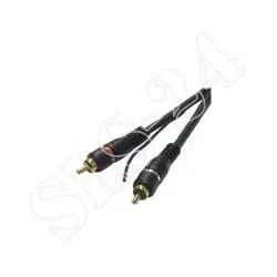 Cinchkabel ROM, doppelt geschirmt, schwarz, 5,00 m