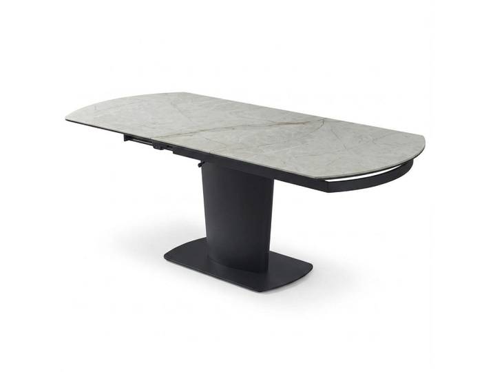 Xlmoebel Esstisch Moderner Esstisch aus Metall mit Keramik-Oberfläche in Grau (Esstisch, Keramik-Oberfläche), Made in Europa