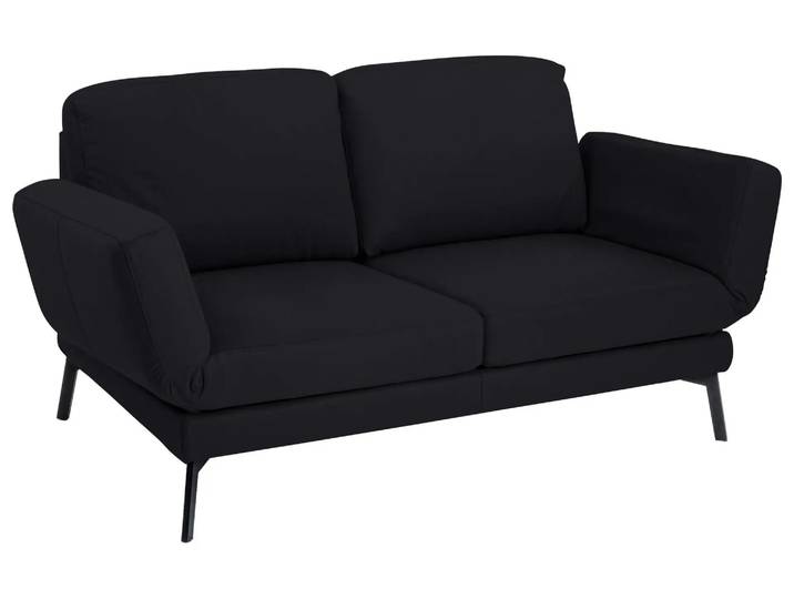 Sofa Toledo Basic Candy / Farbe: Schwarz / Material: Leder Basic
