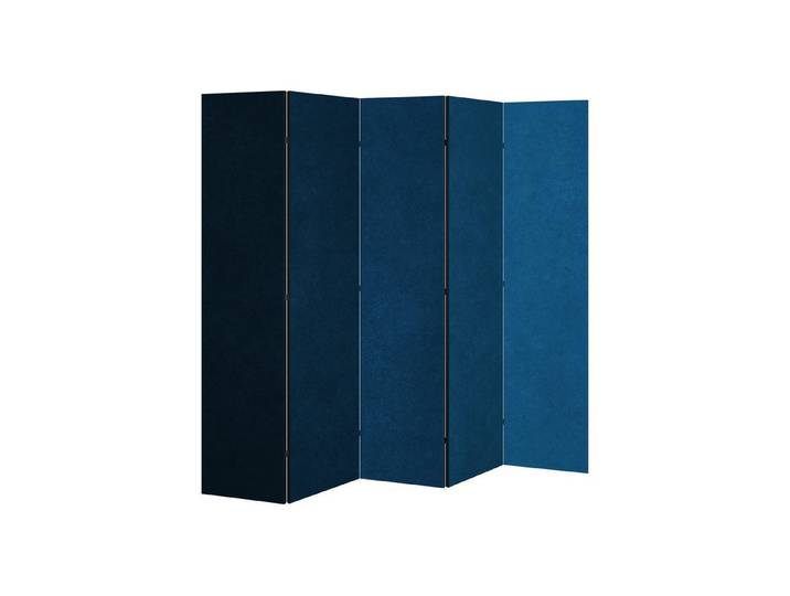 SPACEREBELS Paravent SHAKE IT BLUE (1 St), Raumteiler mit 5 Paneelen, beidseitig bedruckt, 190 x 168 cm