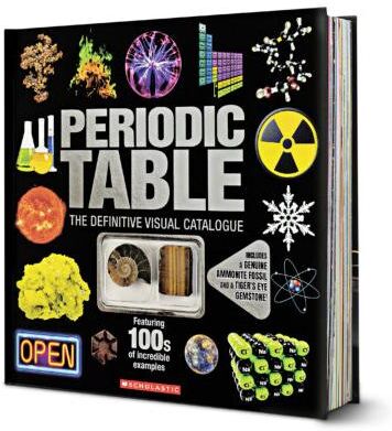 Scholastic Periodic Table w/Fossil & Ammonite Gem