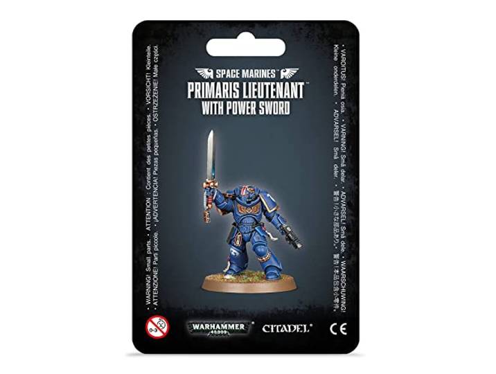 Games Workshop Warhammer 40k - Space Marine Primaris luitenant met Power Sword