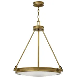 Elstead Lighting Collier 4-flammige Pendelleuchte Antikmessing 543mm