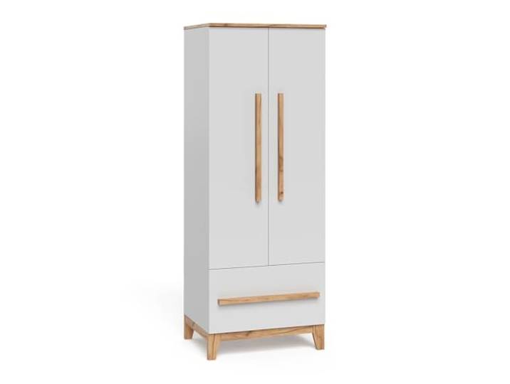 Vitalispa Kinderkleiderschrank Malia , Weiß/Artisan-Eiche 70 x 186.8 cm kombinierbar mit weiteren Möbeln der Malia-Serie