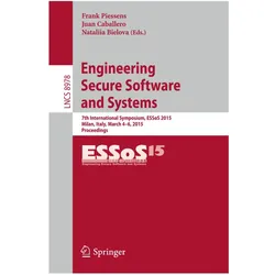 Engineering Secure Software and Systems, Fachbücher von Frank Piessens, Nataliia Bielova, Juan Caballero