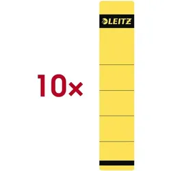 Leitz Selbstklebende Ordnerrücken-Etiketten »1643« gelb, 5 cm