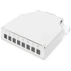 Digitus Hutschienen Spleißbox für 8 LC/DX Kupplungen