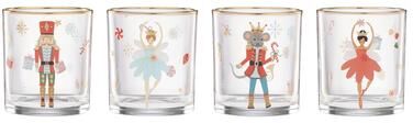 "Lenox Nutcracker Ballet Double Old Fashioned Glasses, Set of 4 - 3"" Round"