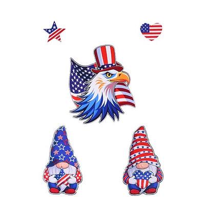 Kühlschrankmagnet-Set zum Unabhängigkeitstag, amerikanische Flagge, magnetische Deko, DIY, weiche Magnete, kreative Magnete