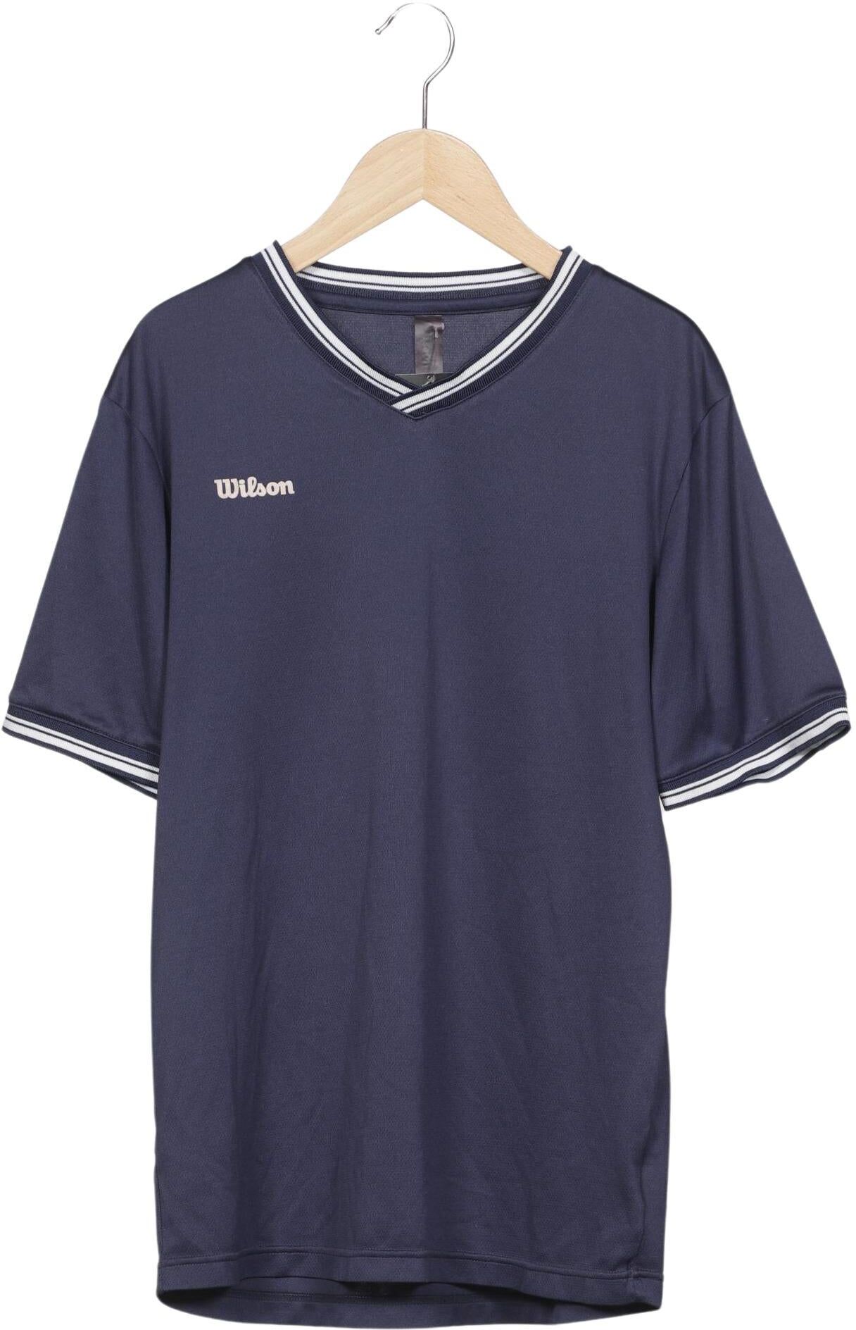 Wilson Herren T-Shirt, Marineblau, Gr. M, Synthetik - Second Hand