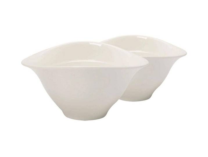 Schale VILLEROY & BOCH Vapiano 2 Stück , weiss (weiß), B:15,6cm H:9,1cm, Porzellan, Schüsseln, Schale, Spülmaschinenfest