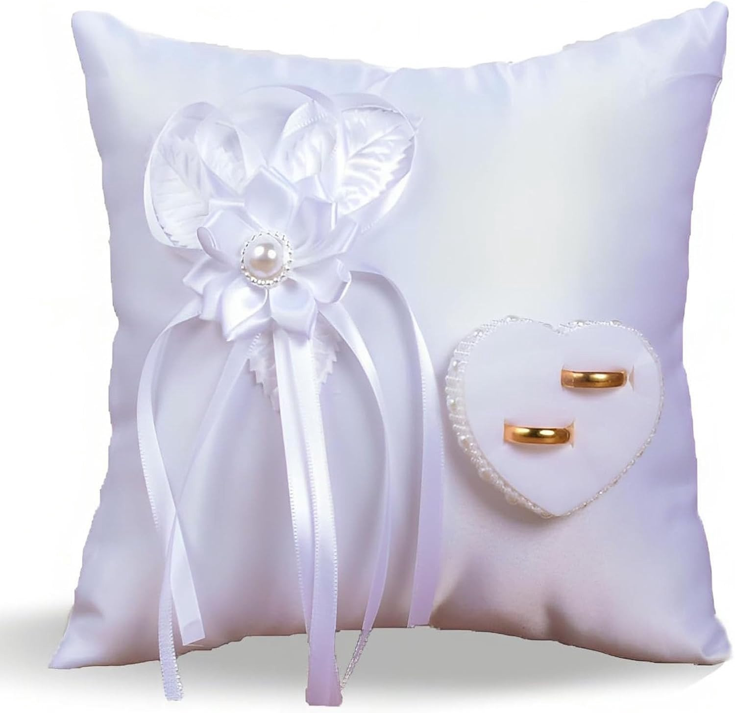 Elegante ringkussen voor bruiloft, verloving en huwelijksceremonie