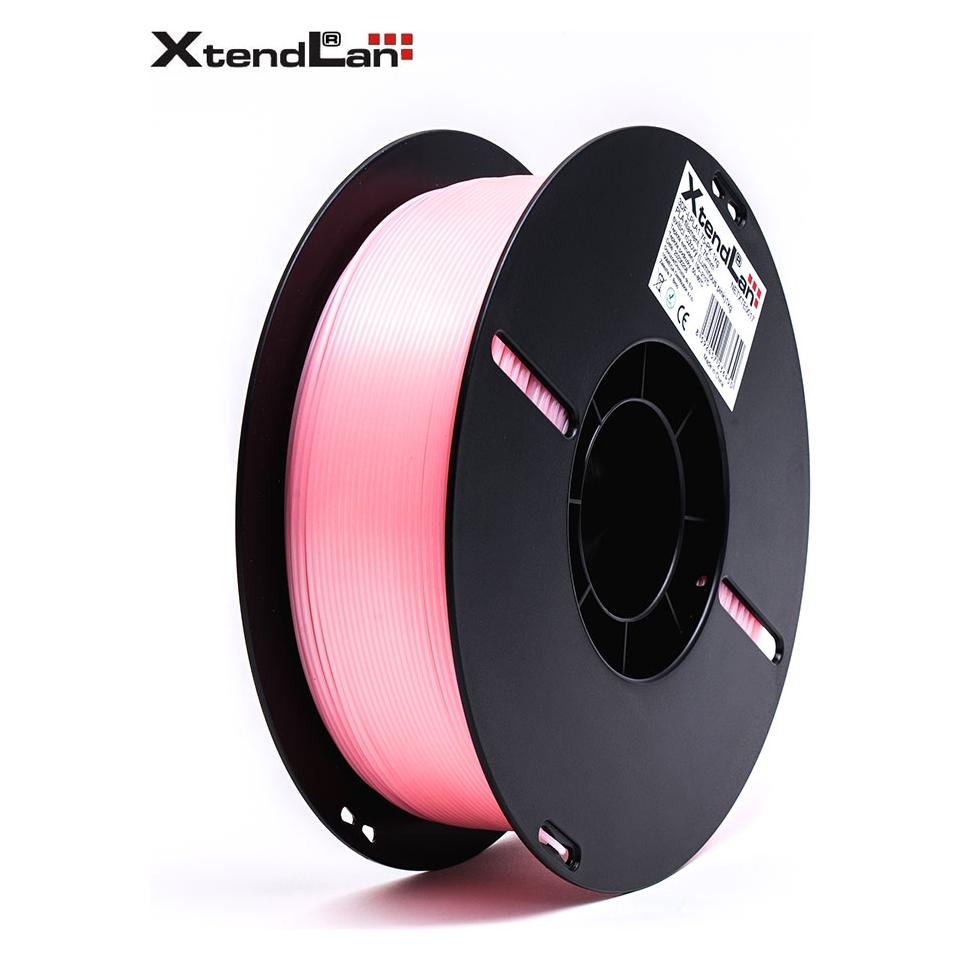 XtendLan PLA filament 1,75mm svítící růžový 1kg (PLA, 1000 g, 1.75 mm) (3DF-LPLA1.75-PK 1kg)