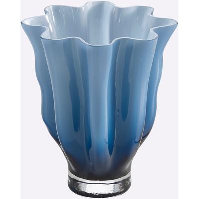 HEINE HOME Tischvase, blau, B/H/T: 20cm x 25cm x 21cm, Vasen