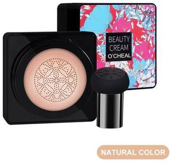 Perfect Picks Market OCHEAL Mushroom Head BB Cream Foundation Face Makeup Concealer & Cushion Compact 02 Natural Flower