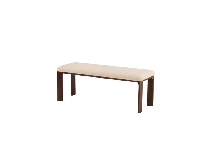 Furnlux Bank Chester Beige 120x40x50 cm, Textil, 120x50x40 cm, Esszimmer, Bank, Sitzbänke