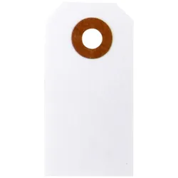 IB Laursen Anhängeschild aus Papier, 6 x 3 cm, weiß