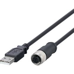 ifm Electronic E12689 Adapter-Kabel Stecker, gerade, Buchse, gerade 1 m Polzahl Sensoren: 4, 5 1 St. Piece