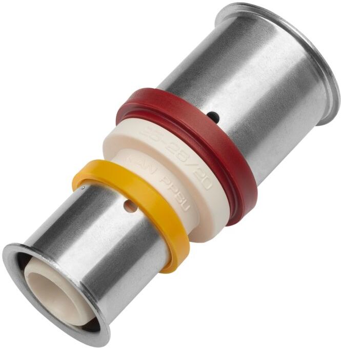 KAN-therm Kupplung 1009046026 20 x 16 mm, PPSU, reduziert, mit Presshülse U und TH