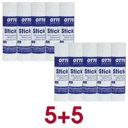 OTTO Office 5+5 Aktion: 10x Klebestift »Stick« 40 g braun
