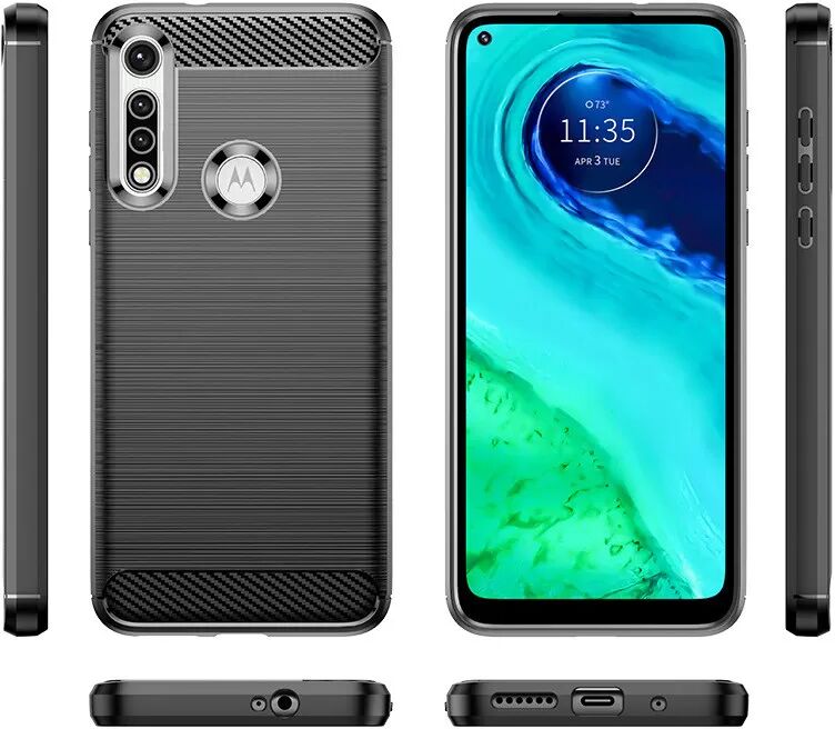 INF Schützende TPU-Hülle für Moto G Pro - Schwarz