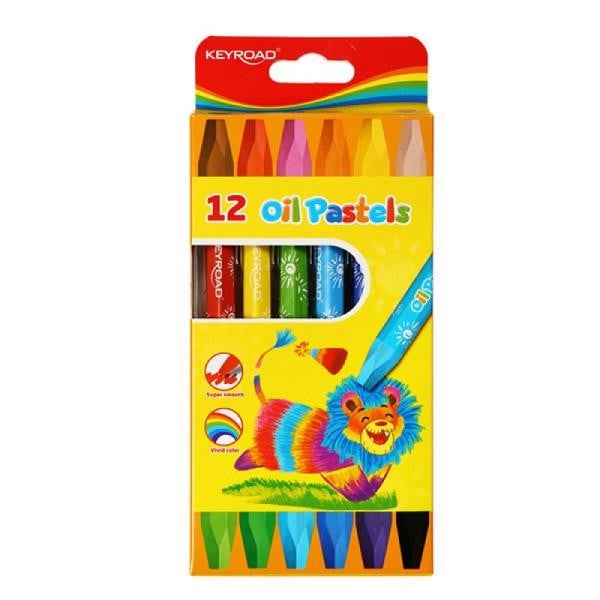 KEYROAD oliepenseelset met 12 kleuren