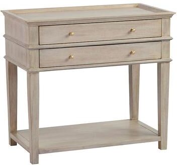 Grace Open 2-Drawer Nightstand - Washed Wood - Ballard Designs