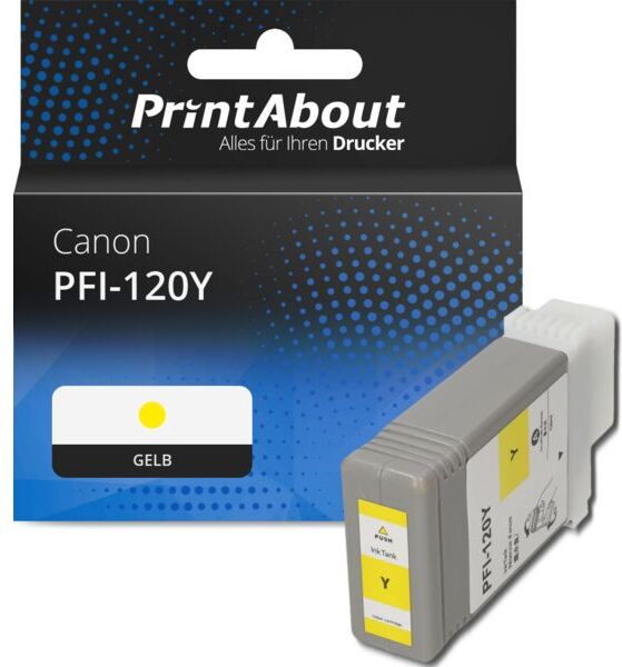 PrintAbout Druckerpatrone kompatibel mit Canon PFI-120Y - Gelb