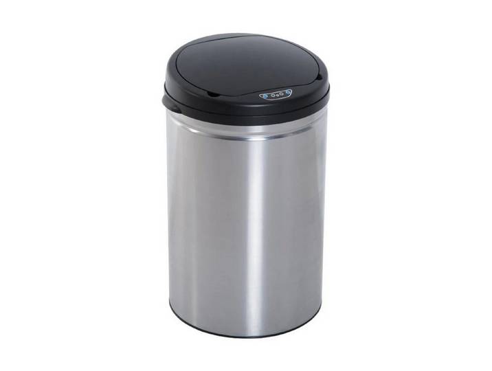 MC Star Mülleimer Automatik Sensor Mülleimer Abfalleimer IR Sensor, Rund, 30L, Optionaler Inneneimer, Edelstahl