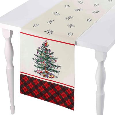 "Spode® Christmas Tree Tartan 90"" Runner - RNR 90"""