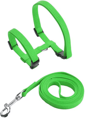 Inspire Curations ComfortFit Sphynx Cat Harness & Leash Set green weight Within 4kg