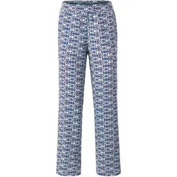 Tchibo - Hose mit Alloverprint - Damen - Gr. 40 - blau/print