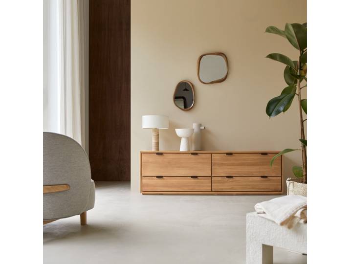 TV-Schrank aus massivem Teak 180 cm Senson - Natur - Teak