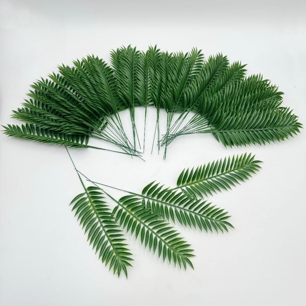 ShopVlot Mini Bladeren Decor Tropische Palmbladeren, Groen, 25 cm