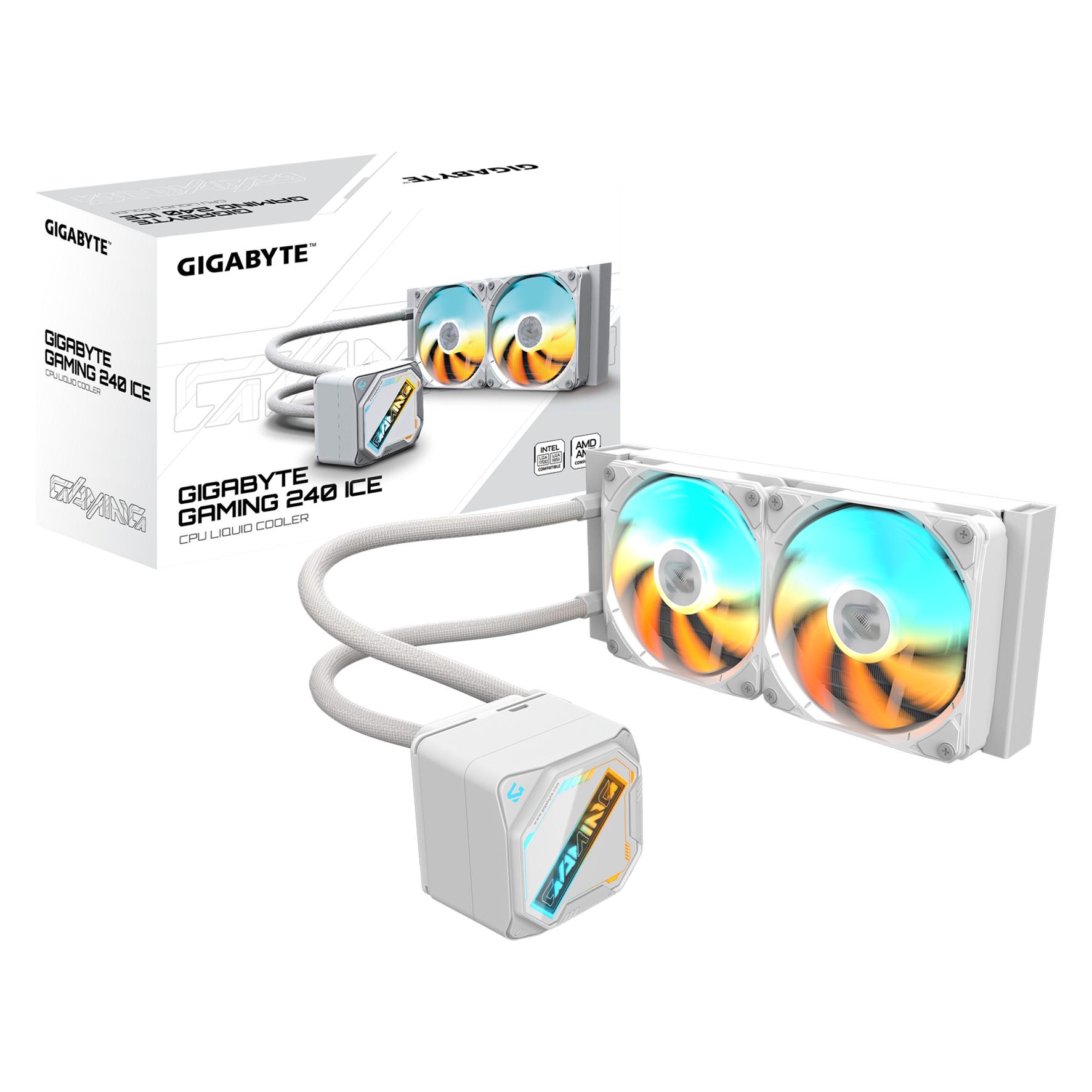Gigabyte GME 240 ICE Wasserkühlung für AMD und Intel CPU Weiss (GP-GIGABYTE GME 240I)