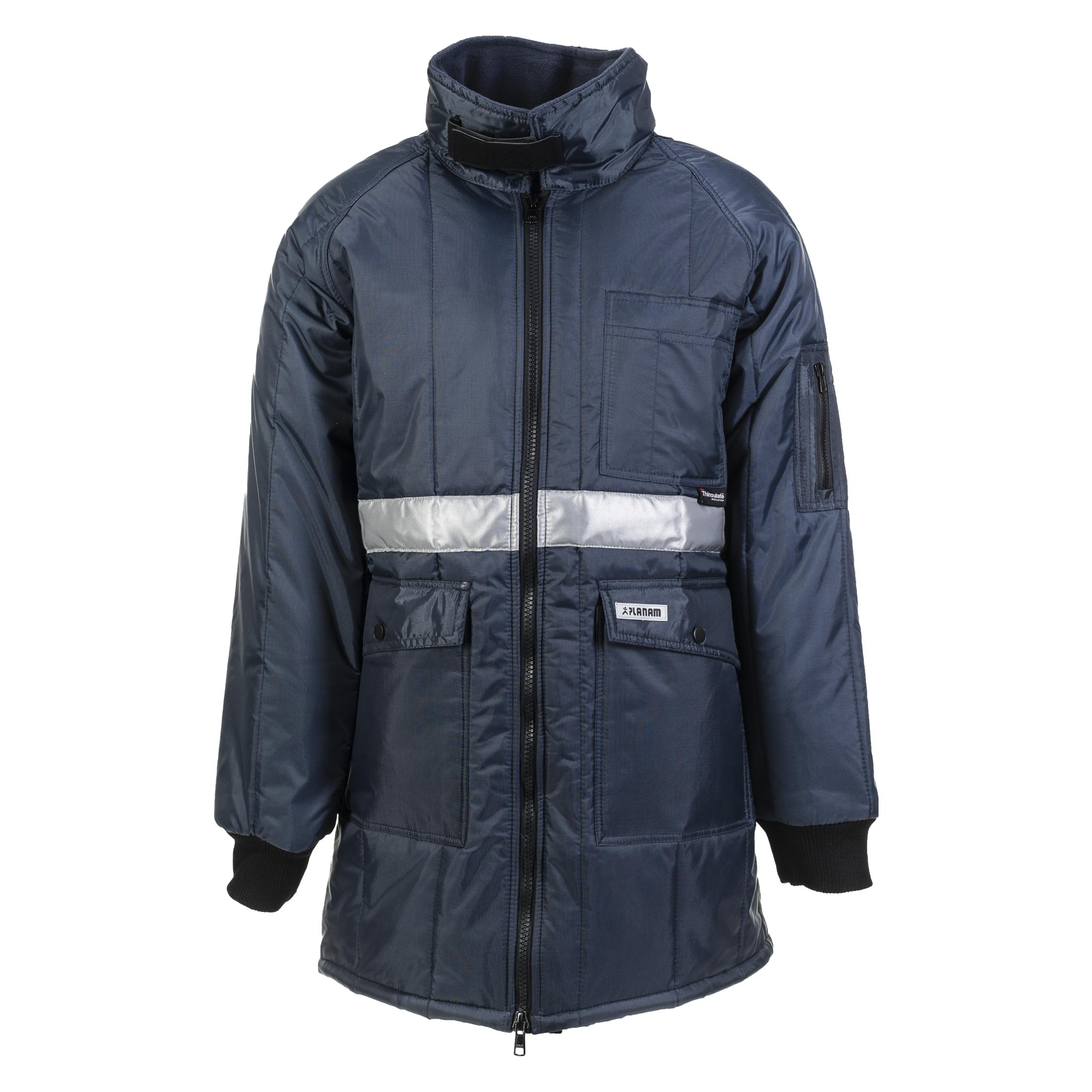Planam Gefrierhaus Parka marine, Innenfutter kornblumenblau XXXL S (S) (42968666)