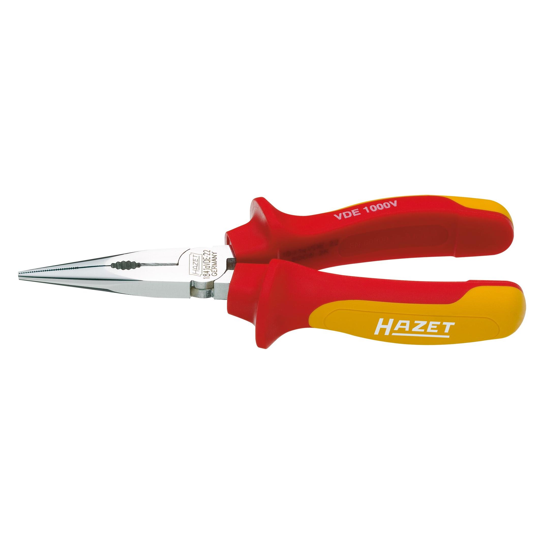 Hazet Flachrund-Zange schutzisoliert 1841AVDE-22 (160 mm) (1841AVDE-22)