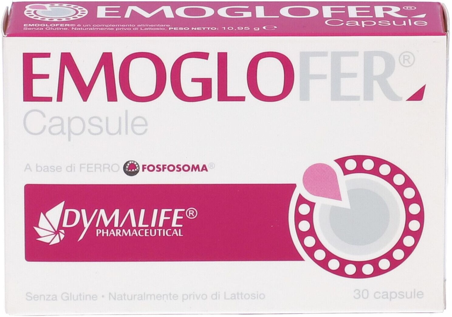 DYMALIFE PHARMACEUTICAL Srl Dymalife Pharmaceutical, Emoglofer, 30 Capsule