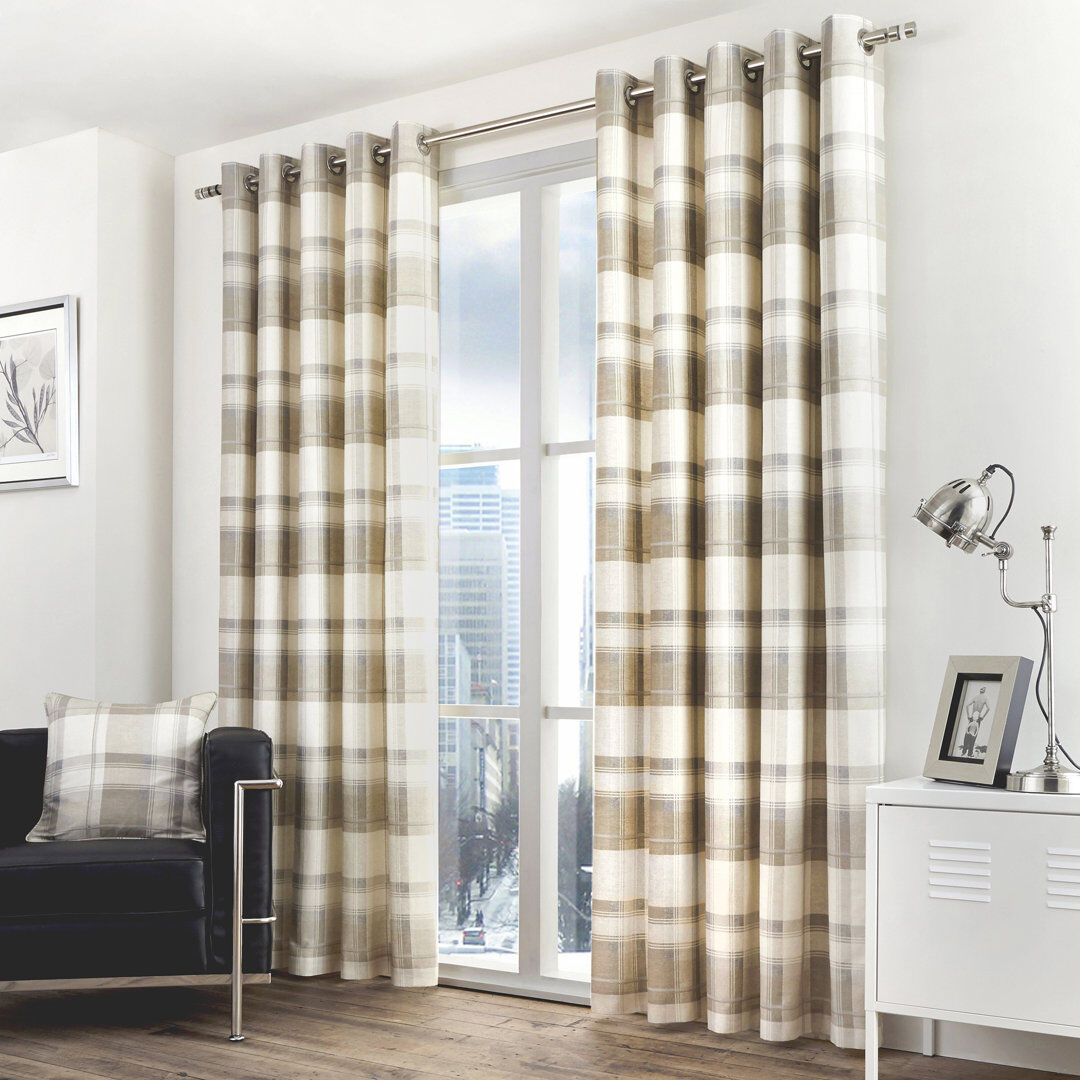 Fusion Sheer Curtain Nautral Width 229 x Drop 183 cm