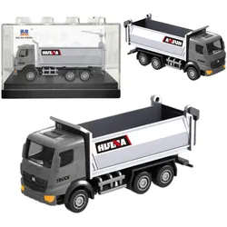 Metall-Muldenkipper zum Sammeln, Modell Huina, Silber, 1:80