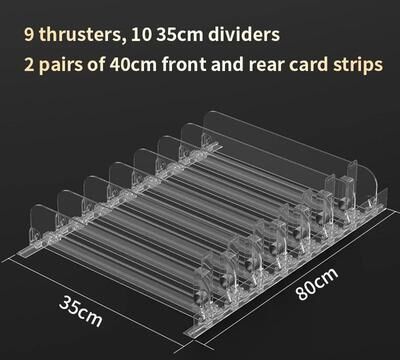 Uplift Picks Automatic Shelf Pusher Display Rack For Cosmetics Storage 9x10 35cm