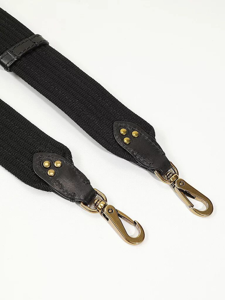 JEROME DREYFUSS Schulterriemen BANDOULIERE SANGLE NOIR FINE schwarz W