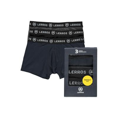 Boxershorts LERROS "Boxershorts Multicolor 3er Pack", Herren, Gr. M, schwarz (mix pack), 95% Baumwolle, 5% Elasthan, Unterhosen