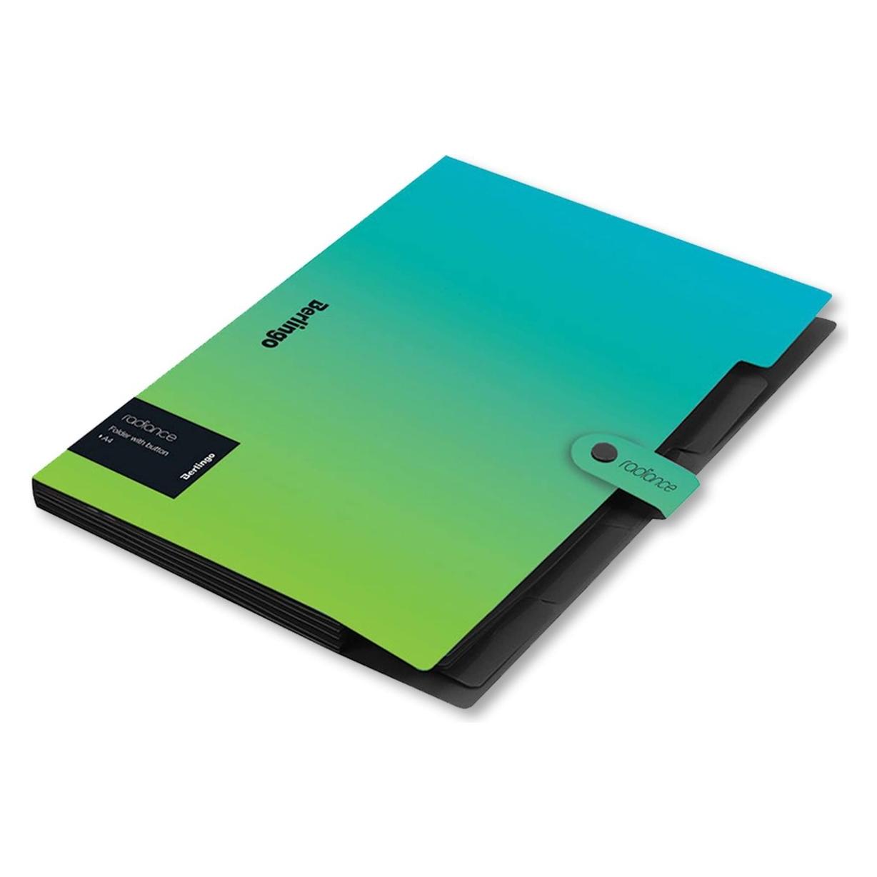 Berlingo A4-Dokumenten-Sortiermappe Radiance, blau-grün, 1Stk (A4, 1x) (76644319)