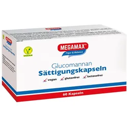 MEGAMAX Sättigungskapseln Glucomannan 60 St Kapseln
