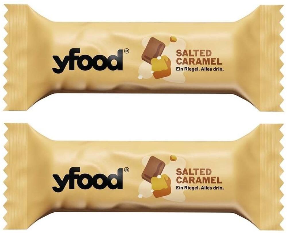 YFood Riegel Salted Caramel & Chocolate 12x60 g 2x 2x12x60