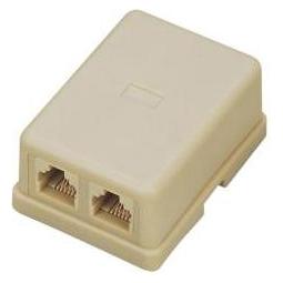 Datacom Socket UTP CAT3 2xRJ11 on the wall light bone (2306)