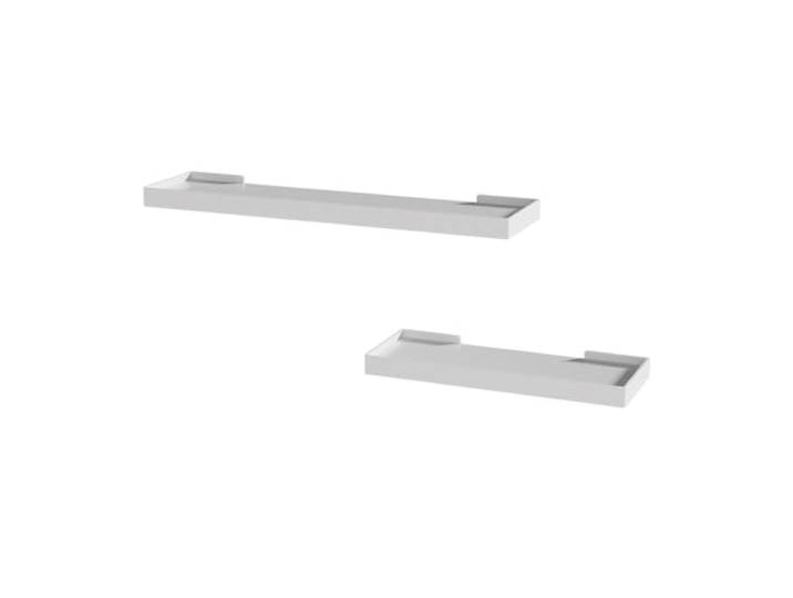 Vicco Wandregal Erni, Weiß, 60 x 3 cm 2er-Set, zur Aufbewahrung und Präsentation von Gegenständen