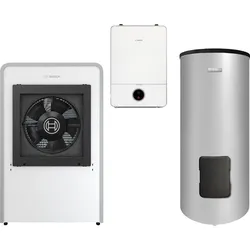 BOSCH Luftwärmepumpen-Paket JUPA CS747 CS7000iAW13IR-T, AWE17, WH370LP1B, CR11H