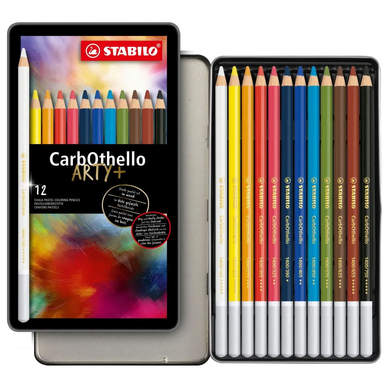 STABILO CarbOthello Kreidestifte farbsortiert 12 St.